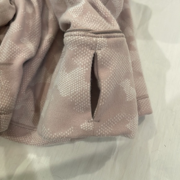 Lululemon Run Briskly 1/2 Zip Top Heritage Camo Jacquard Silky White Pink Blush - Picture 9 of 9